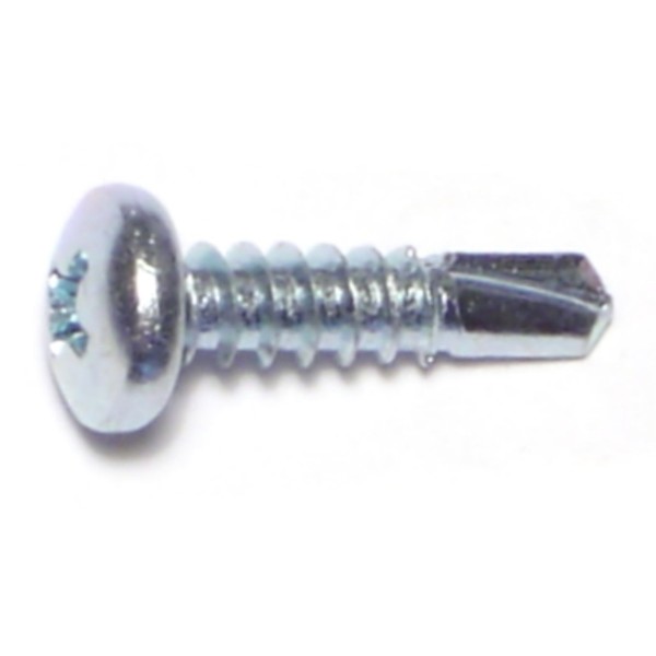 Buildright Self-Drilling Screw, #10 x 3/4 in, Zinc Plated Steel Pan Head Phillips Drive, 179 PK 09803